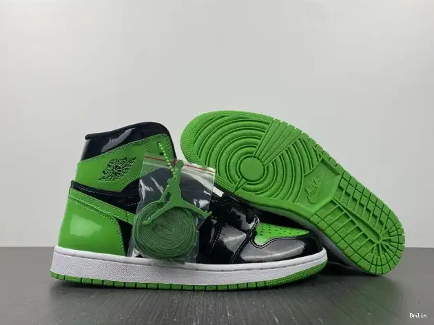 Bmlin Pine Jordan Green 1 OG High 555088-030 Air 0528